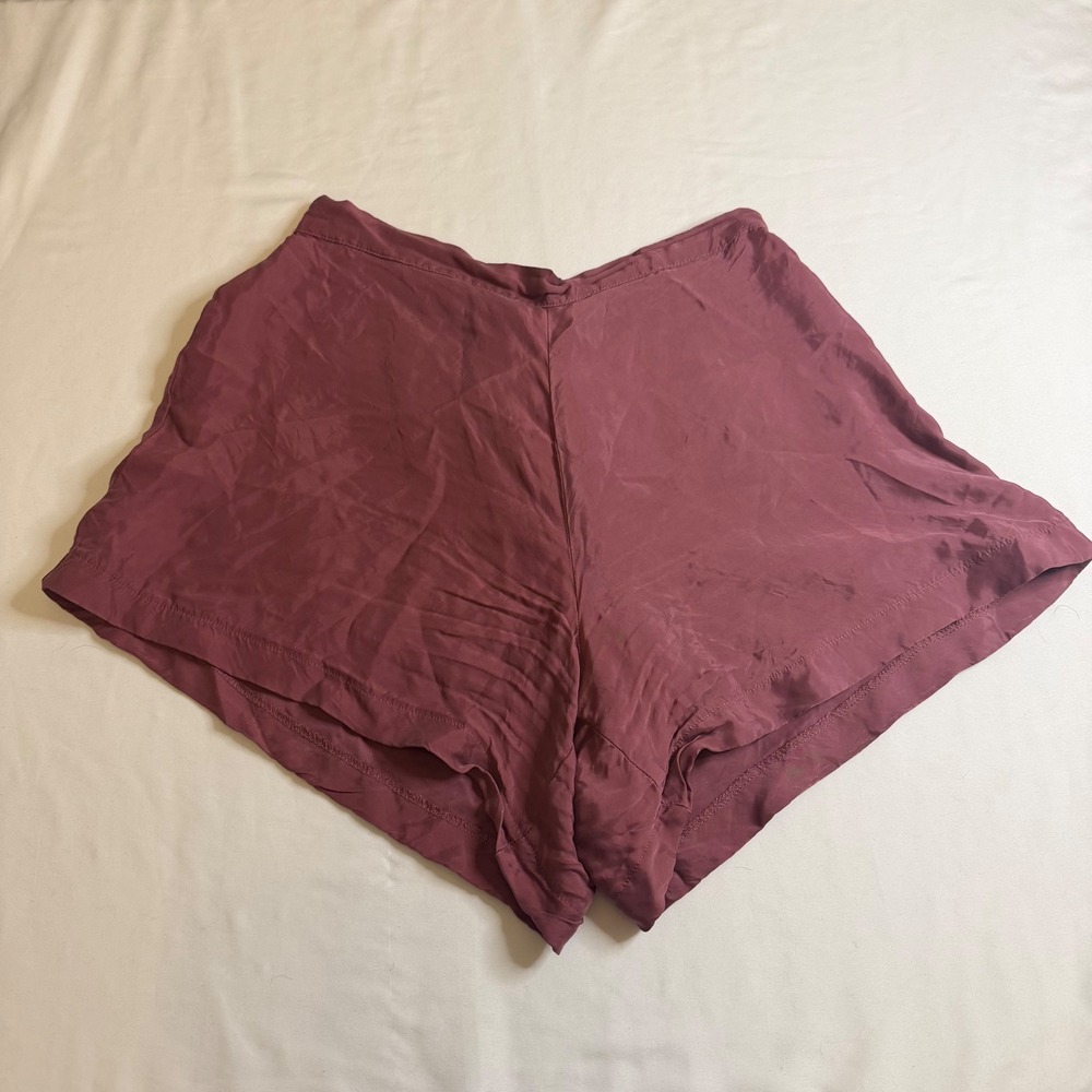 Athleta Calm Cool Short Mauve Purple Cupro Relaxed Lounge Shorts Size S
